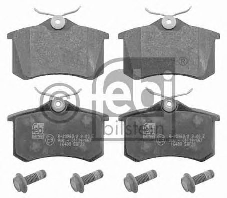 FEBI VW гальмівні колодки задн. () AUDI A3,A4,A6 SEAT VW Golf 3/4 SKODA ABS арт. 16488