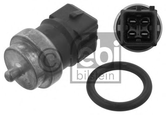 FEBI RENAULT датчик температури води чорний (4 -полюсн.)NISSANOPEL Movano,Clio,Espace,Laguna,Master,Megane,Trafic 1,9dTi/1,9dCi/2,2dCi/2,5dCi  арт. 26936