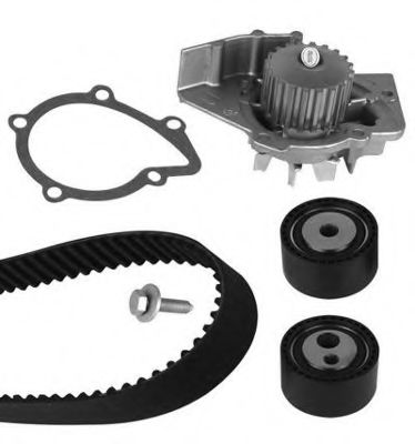 Водяний насос + комплект ременя 1.9D/2.0D CITROEN C5/PEUGEOT 206/BOXER (Вир-во Metelli)  арт. 3007471