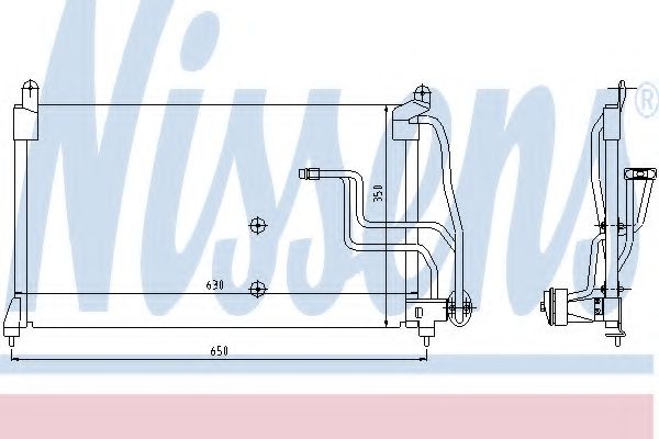 Конденсер VAUXHALL CALIBRA(90-)2.0 i(+)[OE 1850 036]  арт. 94190