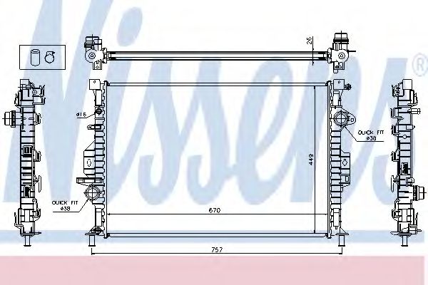 Радиатор First Fit THERMOTEC арт. 65615A