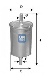Фільтр паливний 1.6MPI 16V, 1.5EcoBoost 16V, 2.0MPI 16V, 1.6EcoBoost 16V FORD Focus III 11-18, Focus II 04-11, C-MAX 02-10, C-MAX 10-19, Focus I 98-04; MAZDA 3 BL 09-14, 3 BK 03-09; VOLVO S40 04-12, V50 07-12, V50 04-07, C30 06-13, C70 05-13  арт. 3184200
