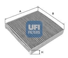 Фільтр салону VW GOLF IV 97-, VW BORA 98- вугільний (вир-во UFI) BLUEPRINT арт. 5410900