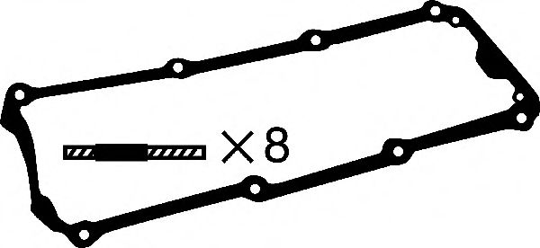 026136P CORTECO Прокладка клапанної кришки 026198025B AUDI VOLKSWAGEN арт. 026136P