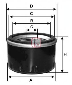 S 3424 R SOFIMA Фільтр оливи FEBIBILSTEIN арт. S3424R