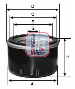 S 3519 R SOFIMA Фільтр оливи  арт. S3519R