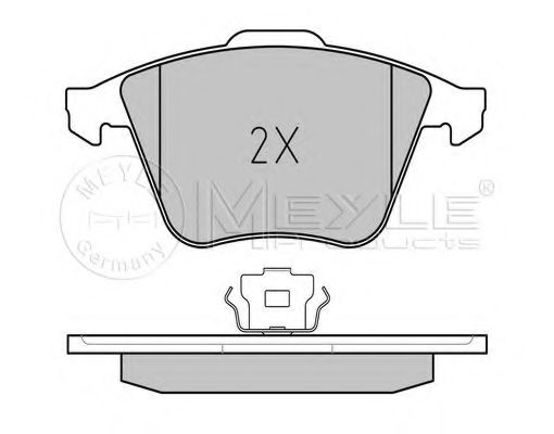 Колодки пер. VW B-6/Golf 5 3.2FSi SK SuperB (08>) вент. с датчиком @345  арт. 0252380120W