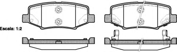 Гальмівні колодки дискові JAPANPARTS арт. 2126402