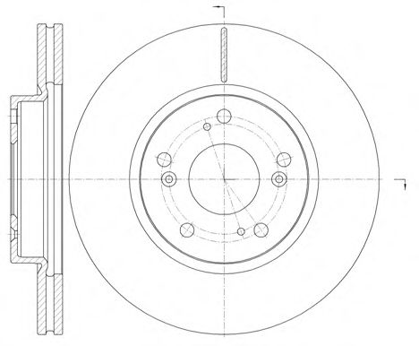 Гальмівний диск BLUEPRINT арт. 698610