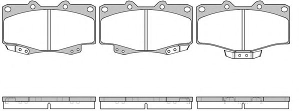Гальмівні колодки дискові JAPANPARTS арт. 231504