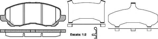 REMSA MITSUBISHI гальмівні колодки передн.Galant VI,Lancer 03-,Space Runner,Chrysler..  арт. 080431