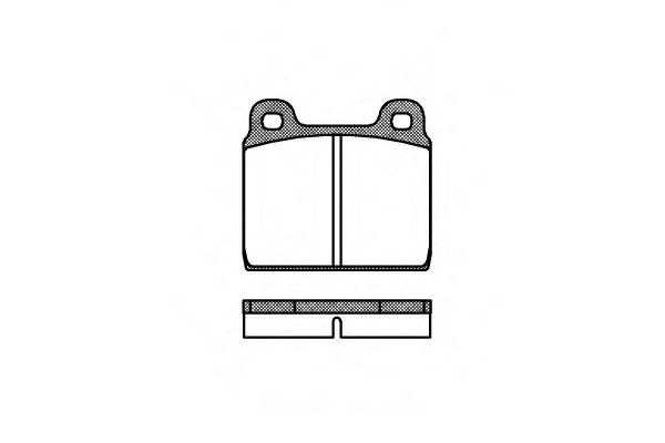 REMSA FIAT гальм.колодки передн Alfa Romeo,DB,Opel,VW Transporter 70-79  арт. 000200