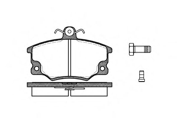 REMSA FIAT Гальм. колодки передн. TIPO (160_) 2.0 16V (160.AV)  арт. 014614