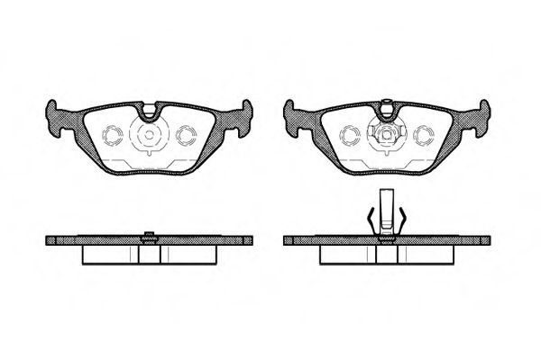 REMSA BMW гальмівні колодки задн.E36 318I-328I 94-,E34/32 ATE арт. 026550