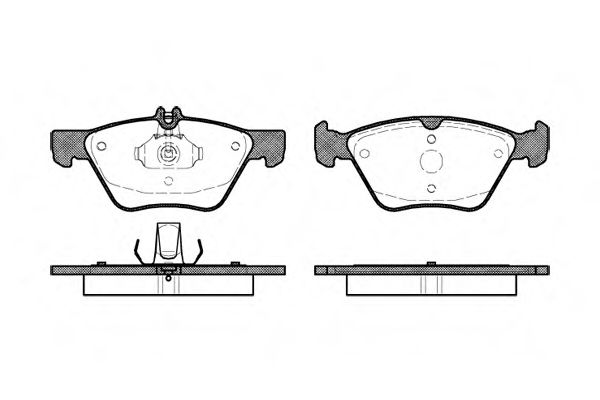 REMSA CHRYSLER гальмівні колодки передн.W210/211/220 300C ZIMMERMANN арт. 060100