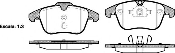REMSA FORD гальмівні колодки передн. Mondeo 07-,S-MAX 06-,Galaxy 06-,LandRover,Volvo  арт. 121900