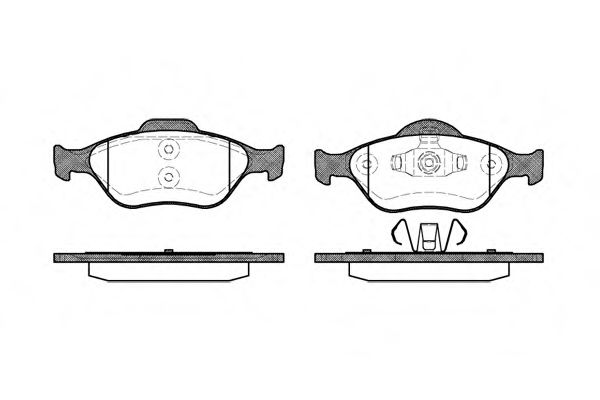 Колодка гальм. диск. FORD FIESTA, FUSION, MAZDA 2 передн. (вир-во REMSA)  арт. 076600