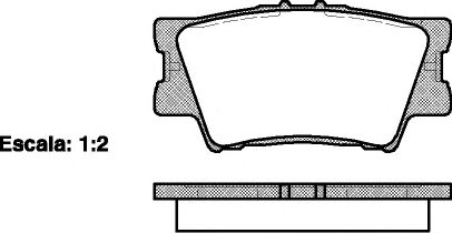 Колодка гальм. диск. TOYOTA CAMRY, RAV 4 задн. (вир-во REMSA) ABS арт. 123100