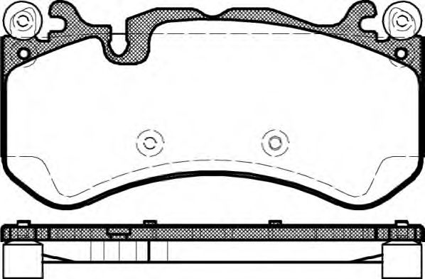 REMSA DB Гальм. колодки перед. C-CLASS (W204) C 63 AMG 08-14, E-CLASS (W212) E 63 AMG 09-15  арт. 130000