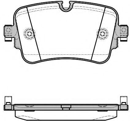 REMSA AUDI Колодки торм. задние Q7 15-  арт. 166808
