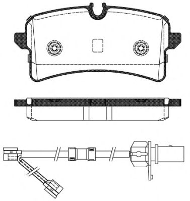 REMSA VW гальмівні колодки задні Audi A6/7 11-  арт. 150502