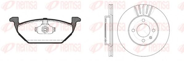 REMSA SEAT К-кт гальм. колодки 0633.00 + диски 6175.10 CORDOBA (6K1, 6K2) 1.9 SDI 99-02 VALEO арт. 863303