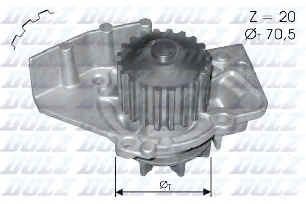 Водяний насос Scudo/Jumpy/Berlingo/Expert/Ducato 1.9D/2.0HDi 98-  арт. C120