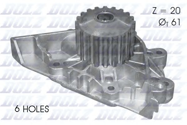 Помпа системи охолодження 2.0MPI 16V, 2.0HDI 16V, 1.8MPI 16V, 2.2MPI 16V FIAT Scudo 95-07, Ulysse 02-10, Ulysse 94-02; PEUGEOT Expert 07-16, 308 (T7) 07-19, 307 01-11, 206 98-12, 807 02-14, Expert 95-07, 407 03-11; CITROEN C4 04-11, Jumpy 07-16, Jumpy 95- BGA арт. C124