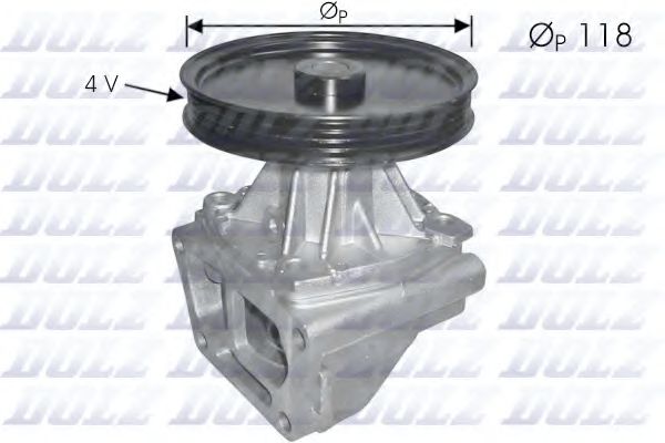 DOLZ FIAT помпа води з корпусом Fiorino,Tipo,Tempra 1.4/1.6 89-  арт. S146
