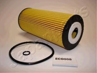 JAPANPARTS VW фільтр масляний вставка Audi A3/4/6 1,9TDI1,9/2,5TDI,SeatFord Galaxy,Skoda Octavia,SuperB,Passat,Crafter 1.9/2.5TDI 95-  арт. FOECO008