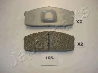 JAPANPARTS  гальмівні колодки передн. NISSAN BLUBIERD 80-  арт. PA105AF