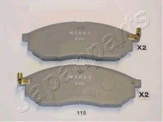 JAPANPARTS NISSAN гальмівні колодки передн..Murano,Navara,Pathfinder 05- сист.Sumitomo  арт. PA115AF
