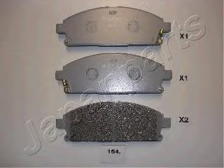 JAPANPARTS NISSAN гальмівні колодки передн. X-Trail 01-  арт. PA154AF