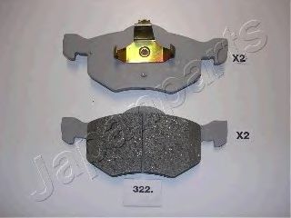 JAPANPARTS MAZDA гальмівні колодки передн.Tribute, FORD Maverick 01-  арт. PA322AF