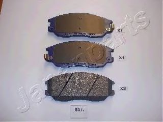 JAPANPARTS HYUNDAI гальмівний колодки передні XG 350,SsangYong 04-  арт. PAS01AF