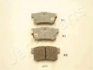 JAPANPARTS HONDA колодки гальмівні задні Accord,Civic VII,FR-V,Stream 99-  арт. PP405AF
