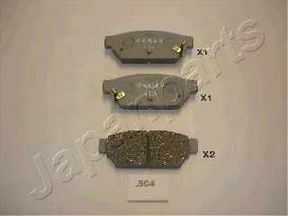 JAPANPARTS MITSUBISHI гальмівні колодки дискові задн.Carisma 95- JURID арт. PP504AF