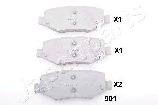 JAPANPARTS JEEP гальмівні колодки Dodge Nitro,Cherokee 07-  арт. PP901AF