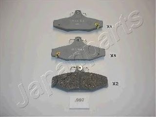 JAPANPARTS  SSANGYONG гальмів.колодки (упак.Kashiyana!) передн.Korando,Musso 2.3/2.9 96-  арт. PP997AF