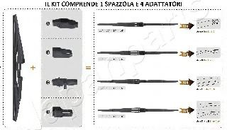JAPANPARTS щітка склоочисника задня 1х350 CITROEN Berlingo 08-  арт. SSX35R