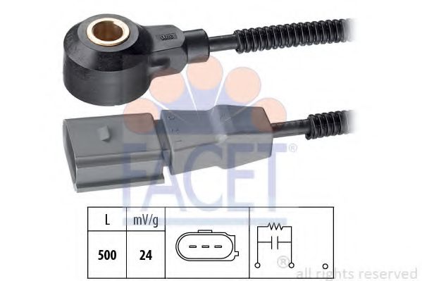 Датчик детонації Audi A5 3.0 tfsi quattro (11-17) (9.3180) Facet  арт. 93180