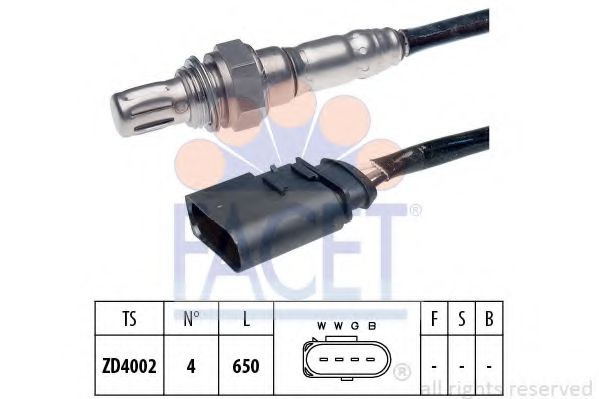 Датчик кисню (лямбда-зонд) Skoda Fabia 1.2 (06-14) (10.7585) Facet  арт. 107585