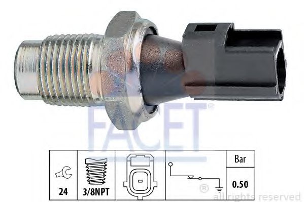 Датчик тиску оливи (0,5bar/1 конт/чорний) MONDEO 2.2-3.0 00-07  арт. 70148