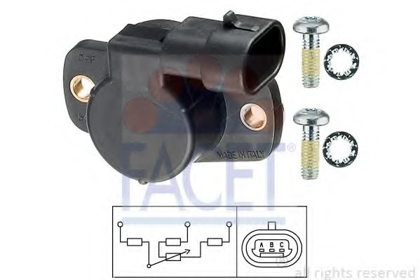 Датчик дросельної заслонкиClio II/Megane I/LagunaI/Logan 1.4-2.0  арт. 105083