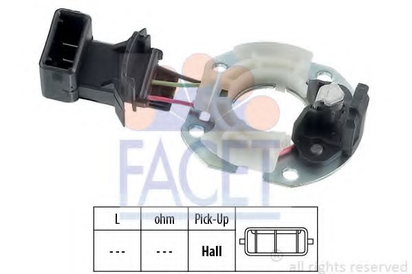 Датчик положення колінчатого валу Seat Alhambra 2.0 i (96-10) (8.2723) Facet  арт. 82723