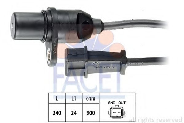 Датчик колінвала Hyundai Accent/Elantra/Getz /Kia Cerato/Rio 1.3-1.6 00-  арт. 90279
