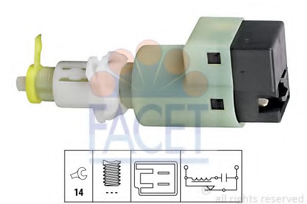 Датчик стоп-сигналу Fiat Albea 1.2 (98-09) (7.1107) Facet  арт. 71107