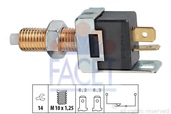 Датчик стоп-сигналу Corolla/Camry/Pajero/Lancer/Galant/Colt/Mazda 626/323 1.0-4.02 81-  арт. 71017