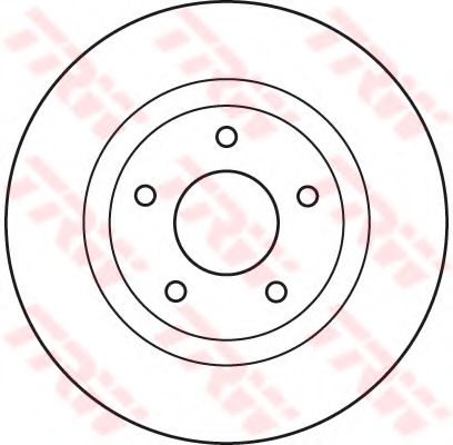 Гальмівний диск перед. 4008/ASX/C4/Caliber/Compass (06-21)  арт. DF4932
