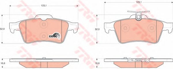 Тормозные колодки ROADHOUSE арт. GDB1621